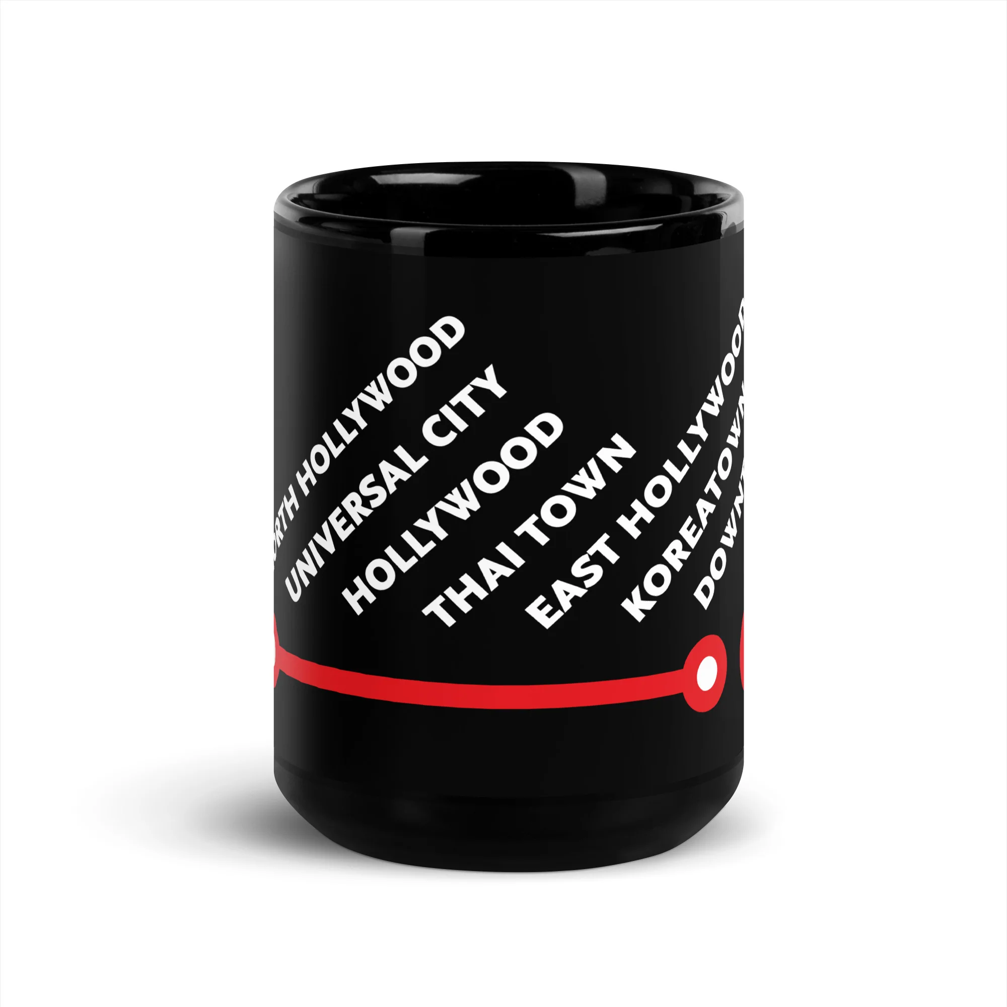 B Line Neighborhoods Black Glossy Mug - Image 5