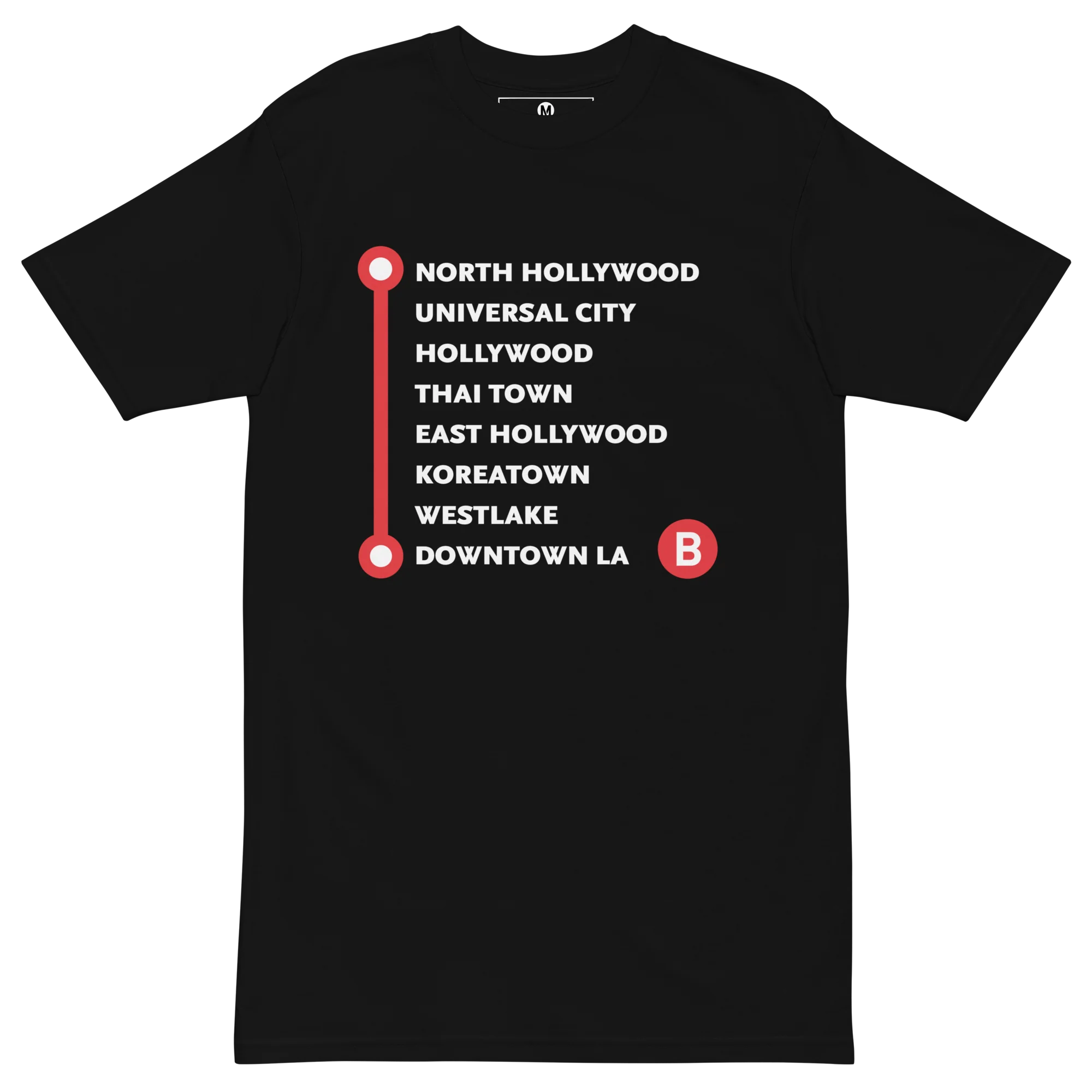 B Line Neighborhoods Unisex Heavyweight T-shirt - Image 3