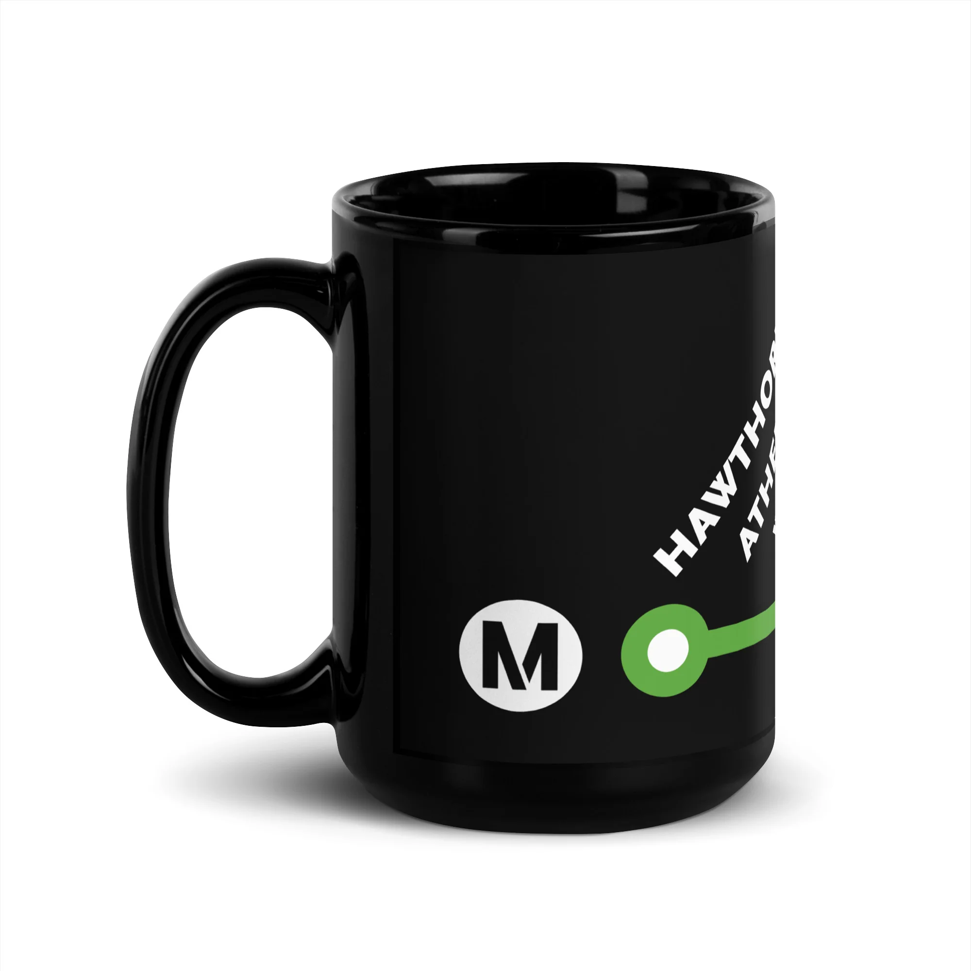 C Line Neighborhoods Black Glossy Mug - Image 6