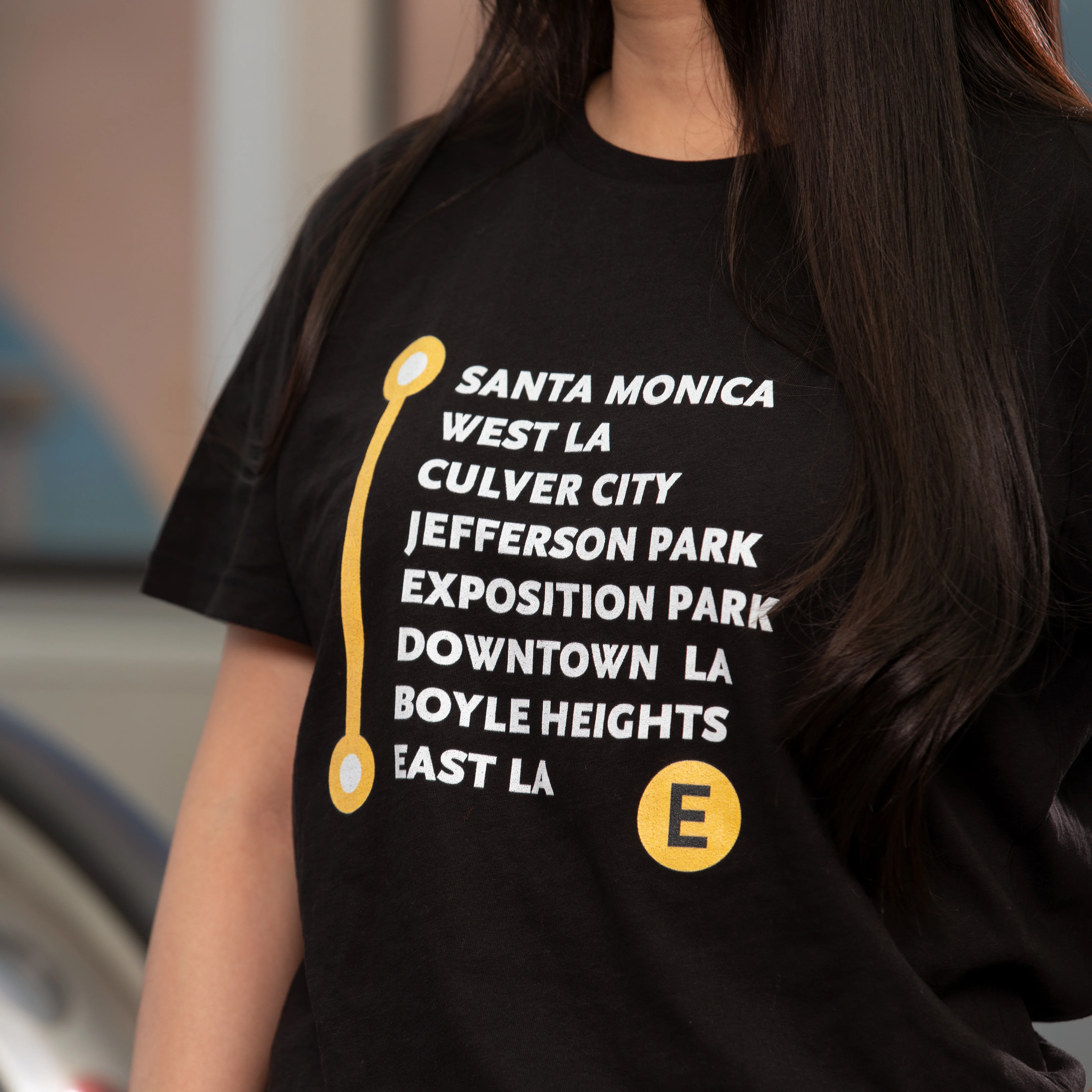 E Line Neighborhoods Women’s High-Waisted T-shirt - Image 3