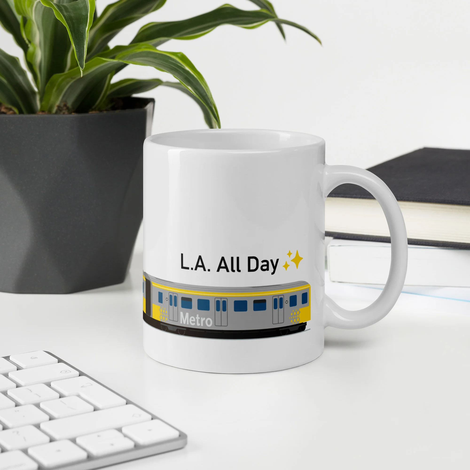 L.A. All Day Heavy Rail Mug - Image 3