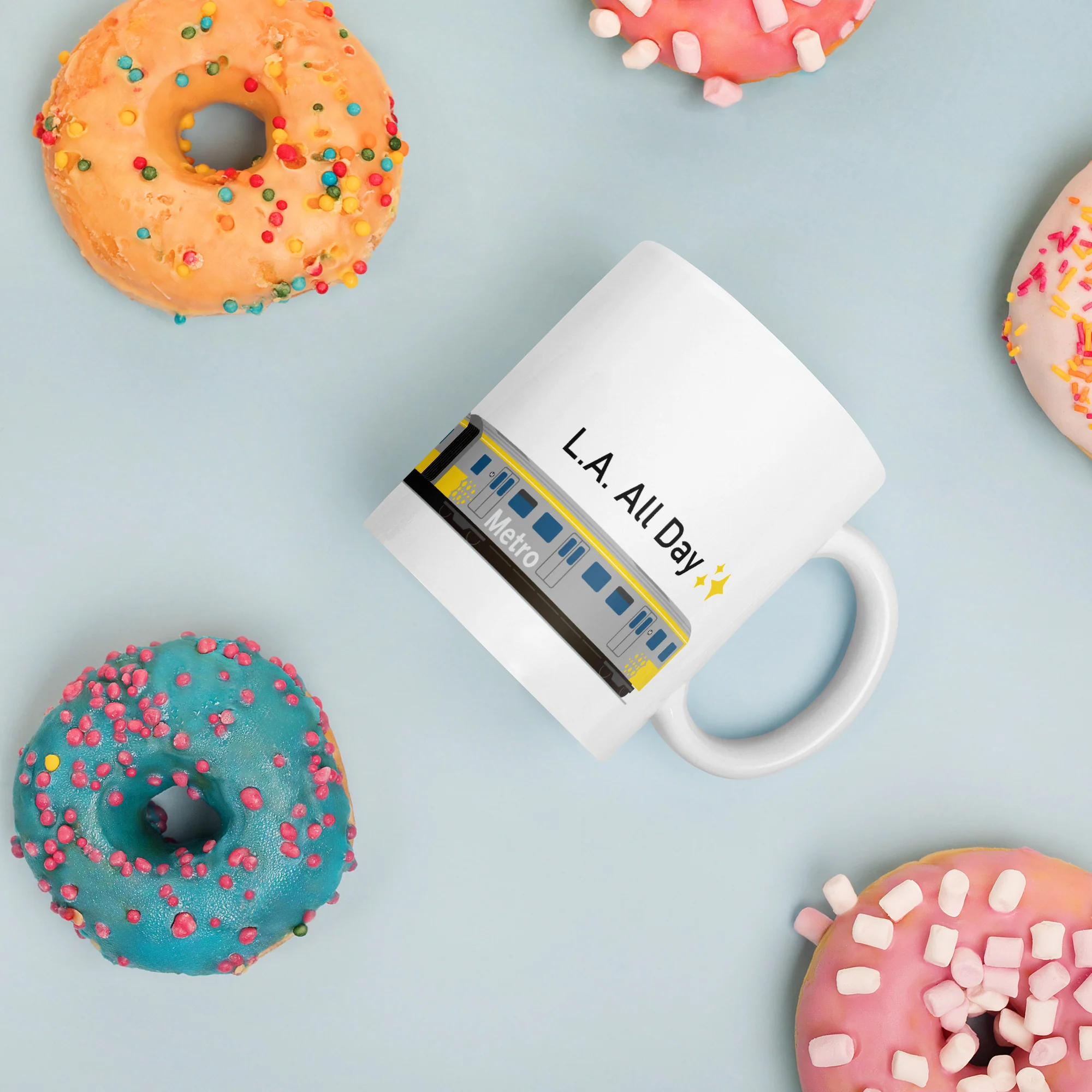 L.A. All Day Heavy Rail Mug - Image 4