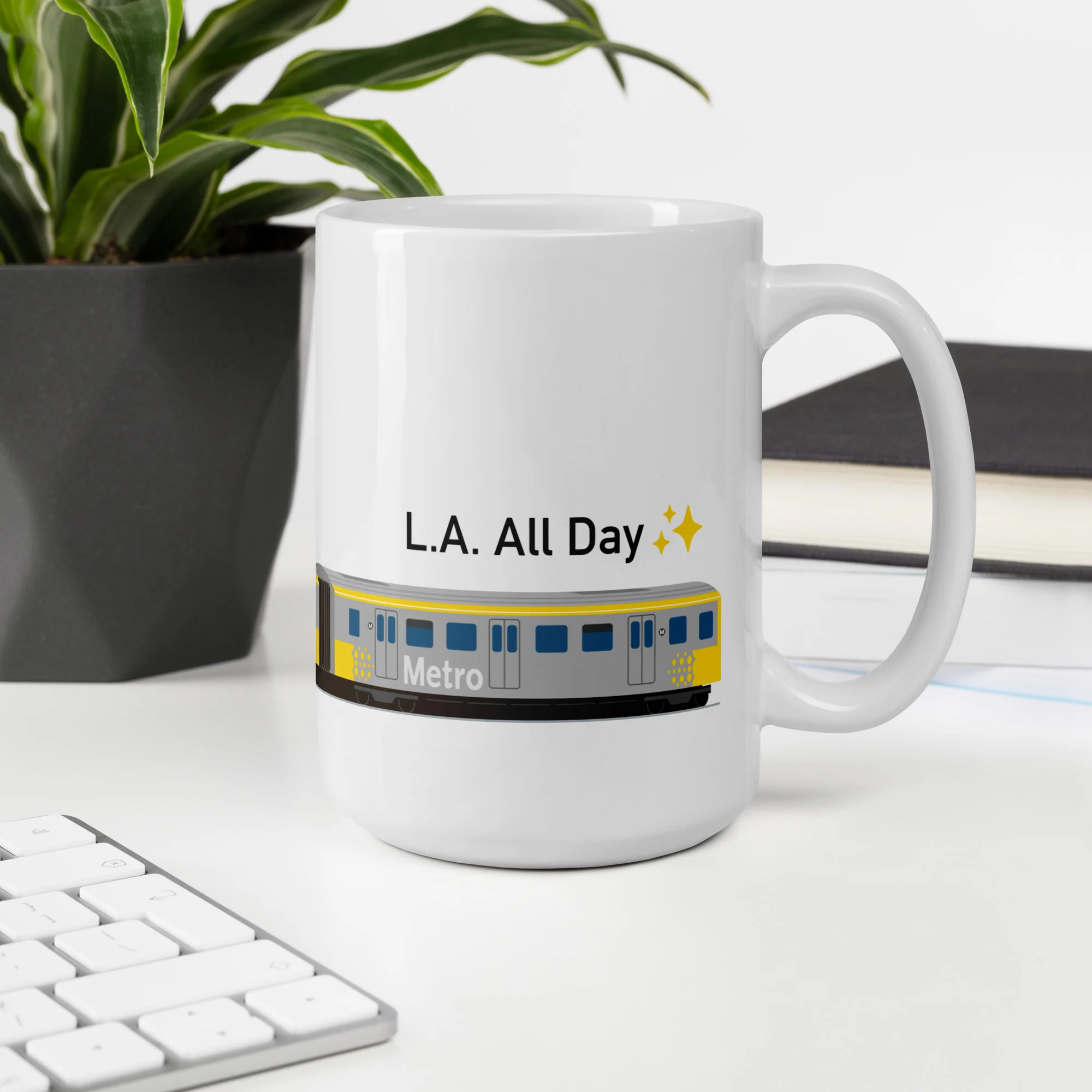 L.A. All Day Heavy Rail Mug - Image 7