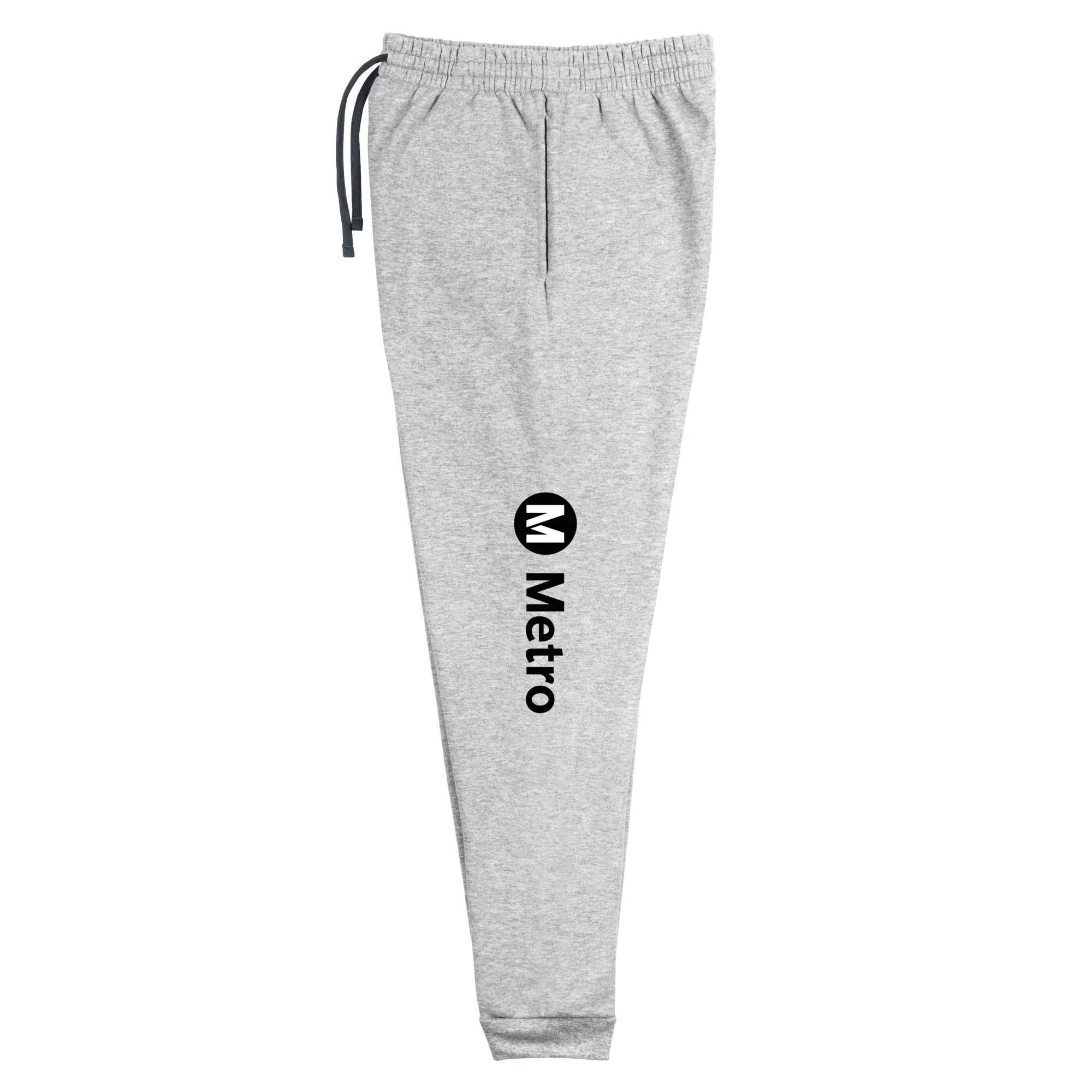 Metro Logo Gray Joggers - Image 3