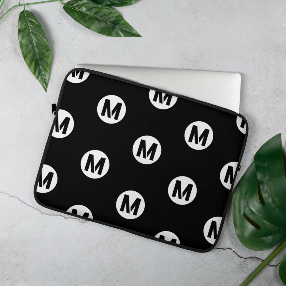 Metro Logo Pattern Laptop Sleeve - Image 2
