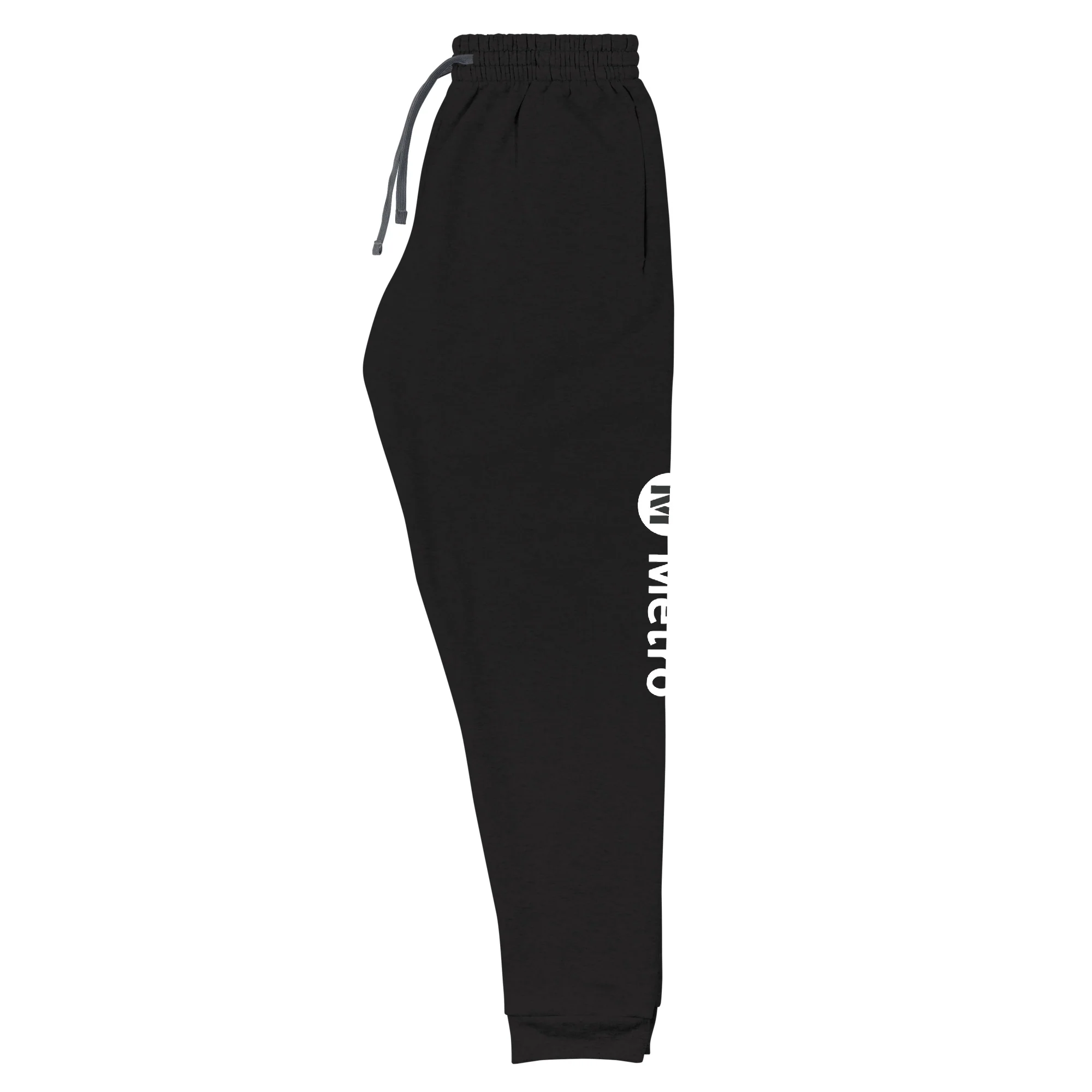 Metro Logo Black Joggers - Image 2
