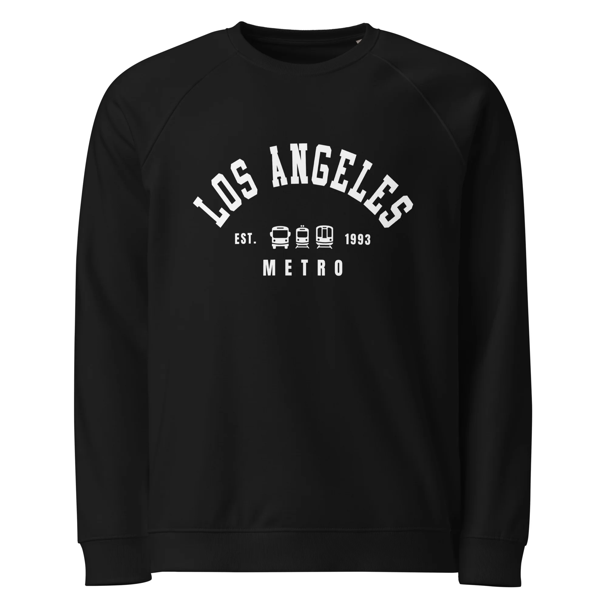 Varsity Unisex Organic Raglan Sweatshirt - Image 2